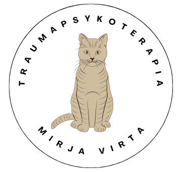 Traumapsykoterapeutti Mirja Virta logo.